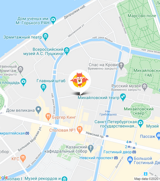 Расположение магазина на карте